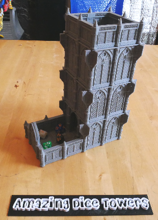 The Game of Destiny,Single Piece Dice Towers,05 - Cathedral Tower